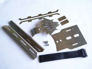 Armatura specchietto retrovisore Rock Sider Skidplate in acciaio adatta a Traxxas TRX4 TRX-4 - Foto 1 di 10