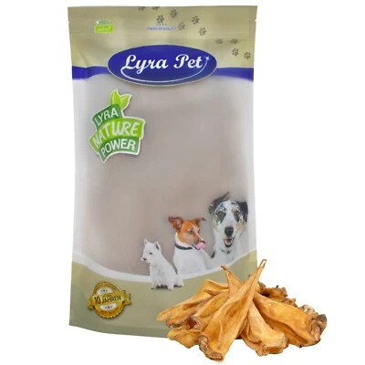 100 Stück Rinderohren ca 3 kg Kauartikel 3000 g Hundefutter Ohren Rind Lyra Pet® - Bild 1 von 4