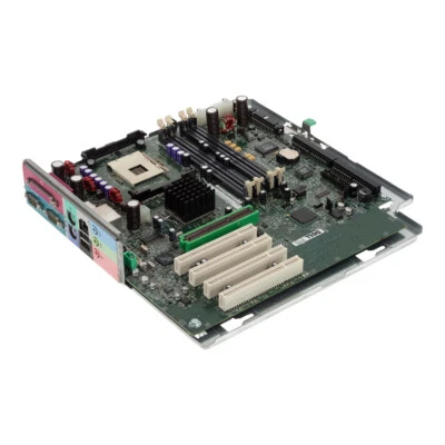 DELL 02P418 SOCKEL 478 RDRAM AGP PCI SYSTEM BOARD für PRECISION 340 mit TRAY - Bild 1 von 3