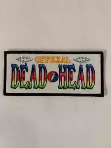 GRATEFUL OFFICIAL DEAD HEAD LOGO WOVEN SEW ON PATCH OFFICIALLY LICENSED - Imagen 1 de 5