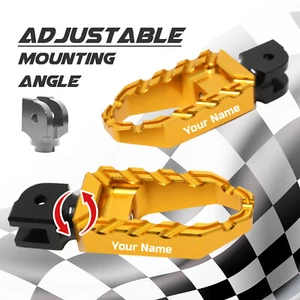 Laser Anti Slip Gold Front Large Foot Pegs For Versys 1000 12 13 14 - Foto 1 di 8