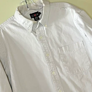 Vintage J Crew Oarsman Mens Khaki Long Sleeve Dress Shirt Size Large Made in USA - Picture 1 of 13