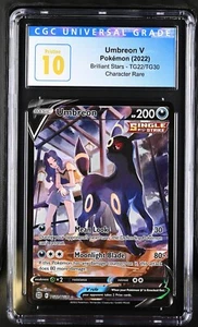 Carta Pokemon CGC Pristine 10 Umbreon V 2022 stelle brillanti TG22/TG30 - Foto 1 di 2