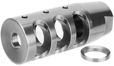 TACFIRE .300 5/8x24 TPI Compensator Muzzle Brake USA Made Stainless + Washer