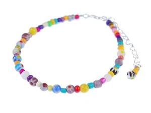 Perle Fußkettchen Fußkette Miniblings Band Kette Strand Sommer bunte Perlen - Bild 1 von 3