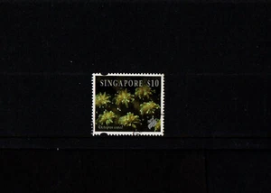 STAMPS SINGAPORE REEF LIFE $10 STAMP USED - Picture 1 of 2