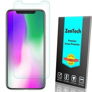 2-PACK iPhone XS Max ZenTech Screen Protector Tempered Glass Anti Glare Matte - Picture 1 of 8