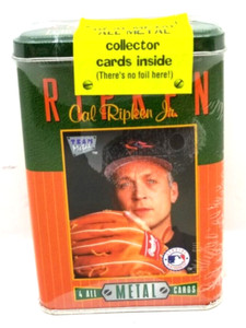 TEAM Metal Cal Ripken Jr. 4 All Metal Cards and Tin 1996 NOS New Sealed (G1)
