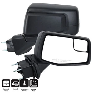 For Chevy Silverado Sierra 2019-2022 2023 Black Pair Side Mirror Power Heated - Picture 1 of 13