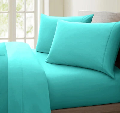 Luxurious Collection 1000TC Egyptian Quality Cotton Milano Solid Sheet Set - Image 1 of 4