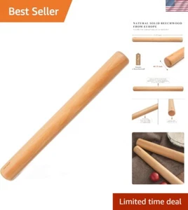 Hygienic Wood Rolling Pin with No Gaps - Perfect for Small Jobs and Children - Bild 1 von 10