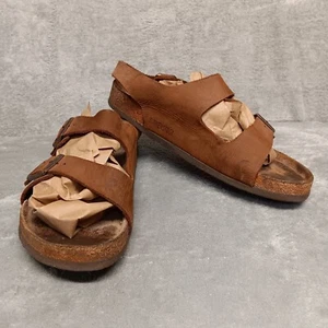 Sandali Birkenstock Milano slingback pelle marrone sughero escursionismo passeggio uomo 46 EU - Foto 1 di 20