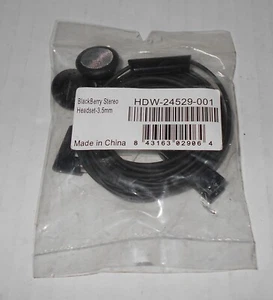 Blackberry Stereo Headset 3.5mm HDW-24529-001 - Brand New Old Stock - Picture 1 of 2