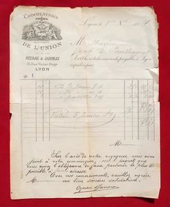 LYON 1894 : CHOCOLATERIE DE L'UNION - Ozerau & Janoray ! - Picture 1 of 1