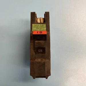 FPE STAB-LOK NA115 15 AMP 1 POLE FULL SIZE FEDERAL PACIFIC CIRCUIT BREAKER - Picture 1 of 7