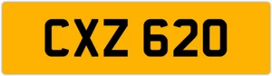CXZ 620 C 3x3 DATELESS PRIVATE NUMBER PLATE CAM COL CHRIS CHAS CHARLIE CAL CON - Picture 1 of 1