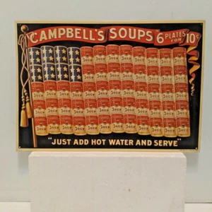 Campbell's Soup Flagge Schild 125. 1994 Replik von 1910 Schild 16,5" x 11,5" Metall - Bild 1 von 10