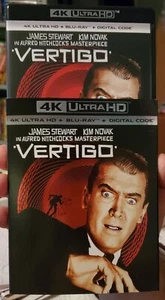 VERTIGO 1958 4K UHD + BLU-RAY + SLIPCOVER NO DIGITAL ALFRED HITCHCOCK RARE OOP - Foto 1 di 8