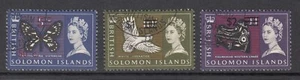 British Solomon Islands: QE2 Decimal Currency, wmk sideways, top 3 values, used - Picture 1 of 1