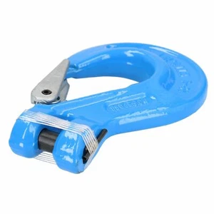 Gancho de cabestrillo Clevis captura de seguridad capacidad máxima de elevación 3,15 toneladas para cadena de 10 mm - Imagen 1 de 3