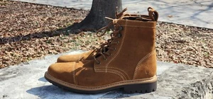 NEW Frye Russell FR41606 – Tan Leather Boots Men’s 12 Lace Up Stylish Durable - Picture 1 of 6