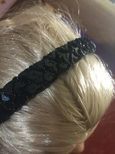 Schwarzes Stirnband für Teenager oder Frauen - Bild 1 von 3