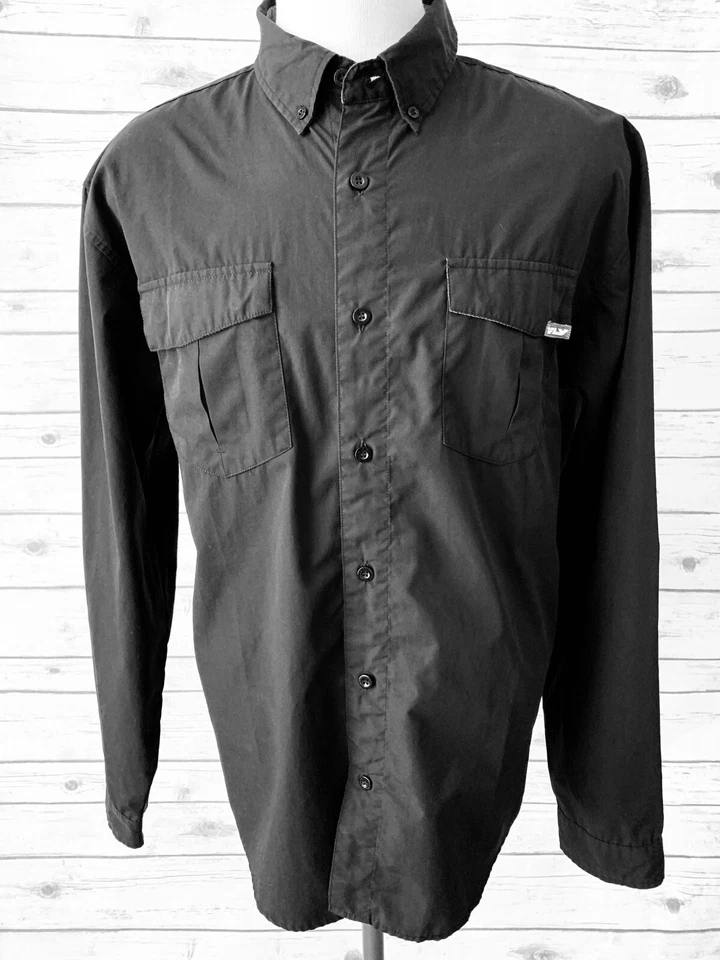 Fly Racing Long Sleeve Button Up Shirt (Black) XL (X-Large) - Image 1 of 4