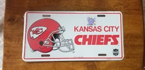 Placa de licencia sellada de colección Kansas City Chiefs 1997 - Imagen 1 de 1