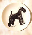 Rosalinde Porcelain Small Collector Plate Kerry Blue Terrier Dog