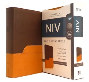 NIV Bible Large Print DuoTone Free Shipping BRAND NEW in Shrink Wrap!!!! - Picture 1 of 6