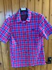 Superdry St Sleeve Pink And Purplecheck Shirt Size Lg Prob Fit 12 Sm 14