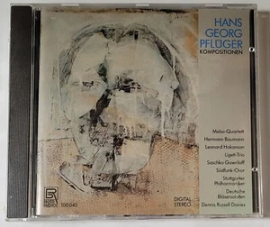 Hans Georg Pfluger Kompositionen CD Import Quartett Baumann Stuttgarter SEALED - Foto 1 di 2