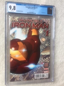 Invincible Iron Man #1 Marvel Comics December 2015, CGC 9.8 White Pages - Picture 1 of 12