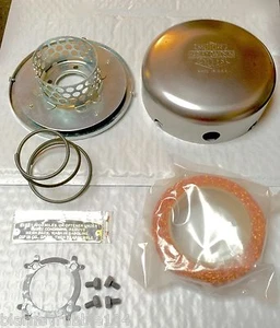 Kit limpiador de aire Harley 6"" ranura J cabeza de nudillo VL RL 1935-36 con logotipo H-D #1401-35 - Imagen 1 de 8