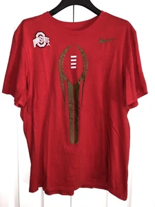 Nike Ohio State Buckeyes Playoff Champions  Shirt Mens Large Red - Picture 1 of 2