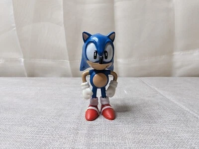 "Figura de acción Sega Sonic The Hedgehog azul juguete de plástico de pie 2,5"""  Foto 1 de 4