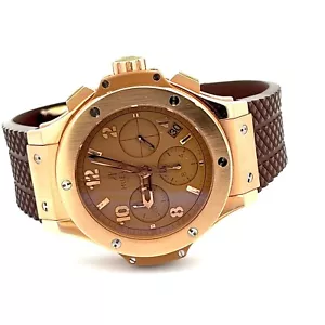 Mens Hublot Big Bang 18K Gold Automatic Chronograph RARE - Picture 1 of 9