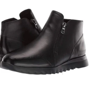 NEW Munro Women’s Danika Boot Black Leather Size 8.5 Super Slim Or Narrow - Picture 1 of 12