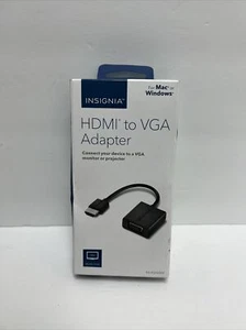 Insignia HDMI To VGA Adapter For Mac & Windows Laptops Desktops - Picture 1 of 3