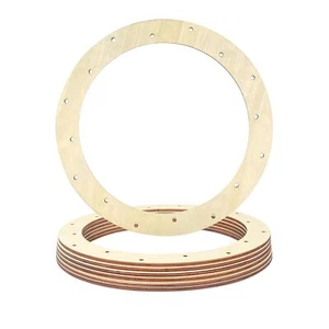6 Pack Wooden Wreath Form 12 Inch Wreath Frame for Home Decor Christmas - Picture 1 of 3