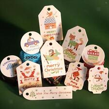 Étiquettes de noël en papier Kraft, 3 pièces, carte d'emballage pour cadeaux