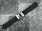 New 24mm 10mm Top Quality Soft PU Rubber Diver Strap band ORIS TT1 F1 Williams A