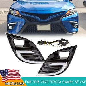 Luces antiniebla diurnas LED para Toyota Camry SE XSE DRL 2018-2020 intermitente - Imagen 1 de 14