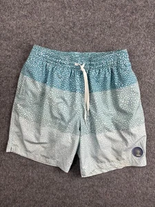 Chubbies Swim Trunks Mens Small Blue Aqua Dot 7 Inseam Drawstring Board Shorts - Picture 1 of 7