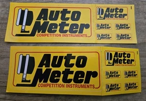 2 Auto Meter Instruments Original Sheet w/6 Stickers ea. Vintage Racing Sticker - Picture 1 of 1