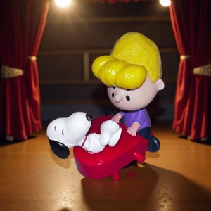 2015 Schroeder Piano & Snoopy McDonald's Action Figure #9 Peanuts Movie 4” - Picture 1 of 4