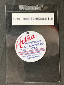 VTG 1949 Cleveland Indians Pocket Schedule Tag MLB Aetna Team Home Games NICE! - Picture 1 of 3