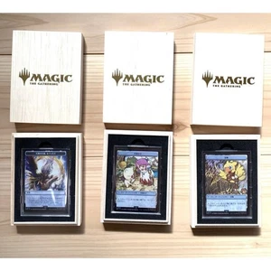 Juego completo de fichas de acero inoxidable japonés Sephiroth Clue Tresure Magic The Gathering Final Fantasy - Imagen 1 de 1