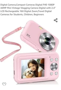 Digital Camera,Compact Cameras Digital FHD 1080P 44MP Mini Vintage Vlogging Came - Picture 1 of 7