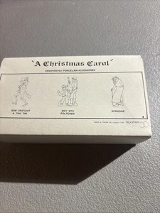 Dept. 56 - A CHRISTMAS CAROL - 3 piece set - Miniatures  - Picture 1 of 5
